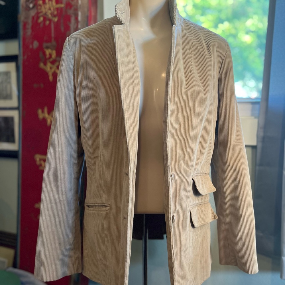 Classic Tan Corduroy Blazer